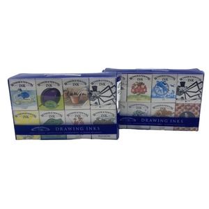 Winsor & Newton Henry Drawing Collection Drawing Ink Colours Set 8X 14ml Bottles